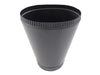 HHT Oval to 6" Round Adapter, 6" W x 11" H - Classic Black