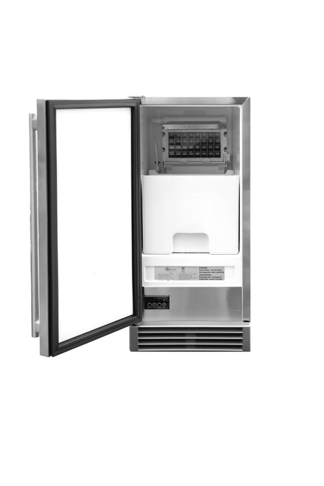 Summerset 15-inch UL Outdoor Rated Ice Maker with Stainless Steel Door