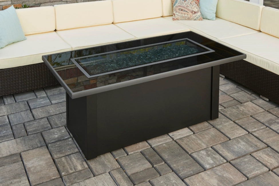 The Outdoor Greatroom Company Monte Carlo Linear Gas Fire Pit Table