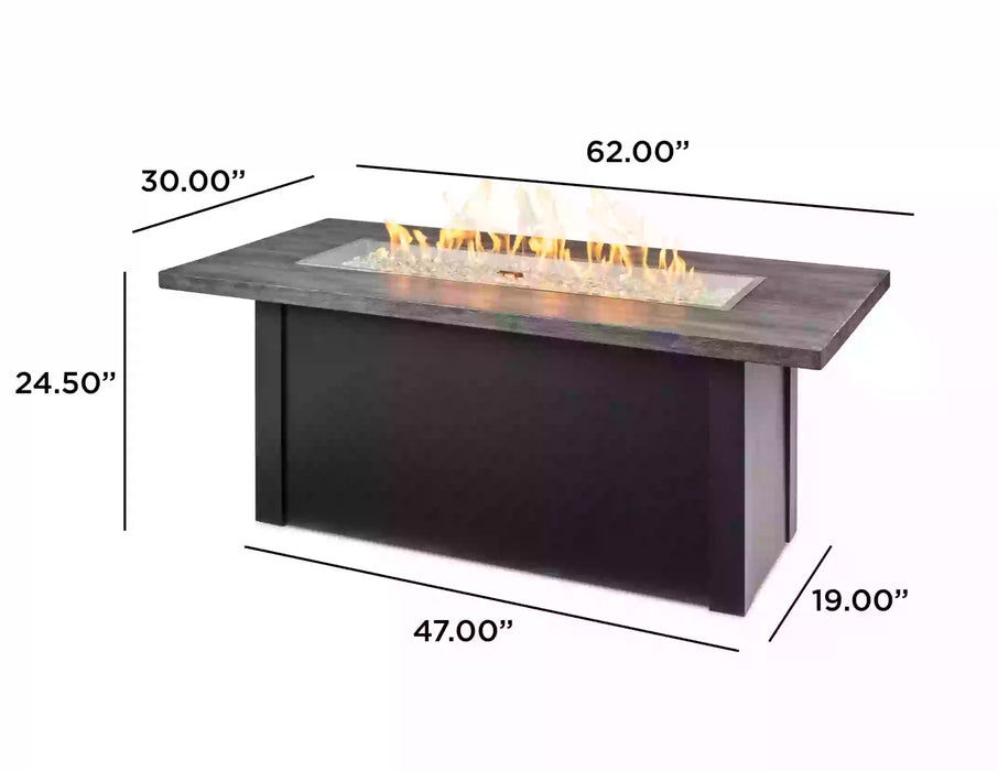 The Outdoor Greatroom Company Havenwood Linear Gas Fire Pit Table