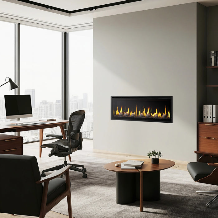 SimpliFire 50" Allusion Edge Electric Fireplace in Office