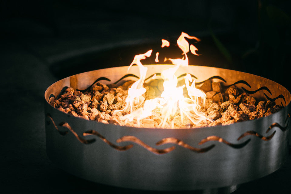 Fire Pit Art Fire Surfer outdoor fire pit
