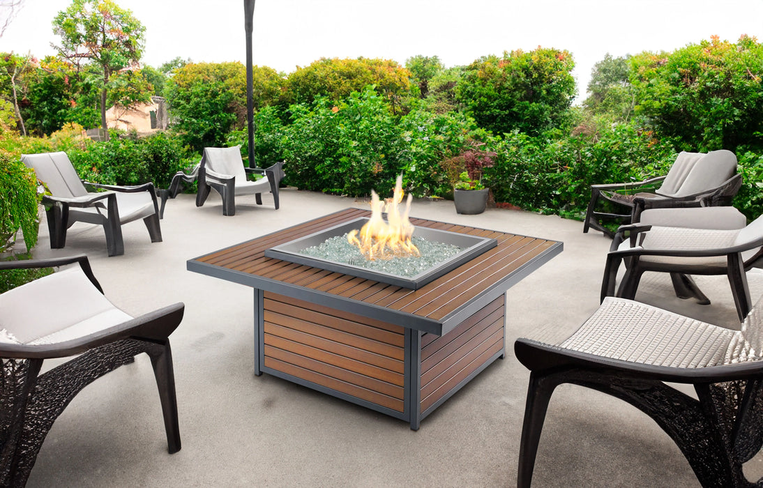 The Outdoor Greatroom Company Kenwood Square Gas Fire Pit Table