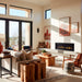 SimpliFire Allusion Edge 60" Electric Fireplace in Living Room