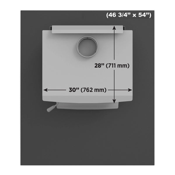 SBI Tempered Glass Hearth Pad 10 mm - 54" x 46 3/4"