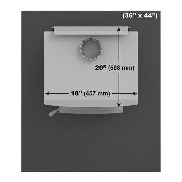 SBI Tinted Tempered Glass Hearth Pad 10 mm - 44" x 36"