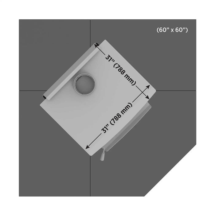 SBI 60-inch Corner Modular Floor Protection System