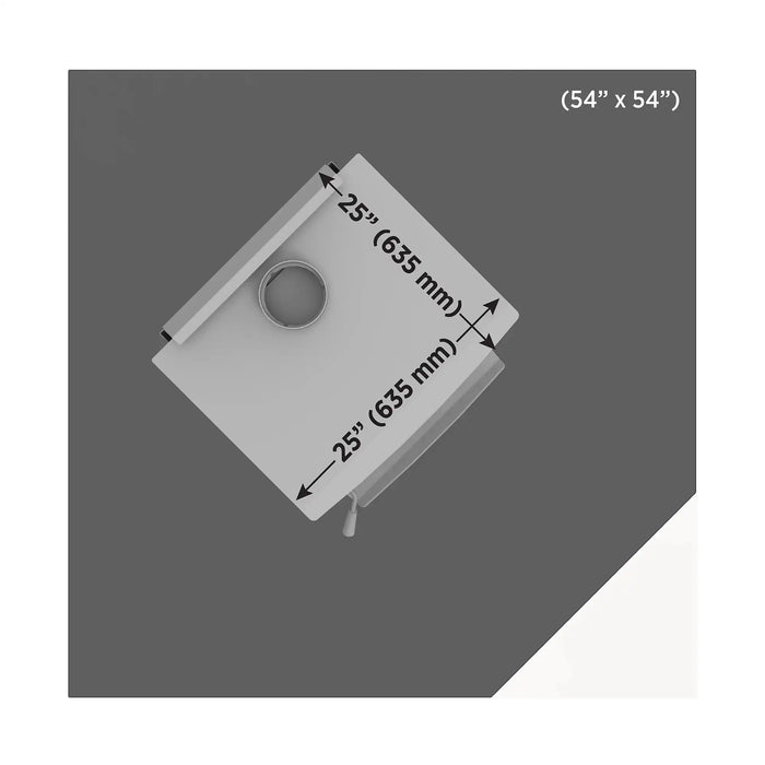 SBI 54-inch Corner Hearth Pad