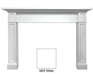 Fireside Finishings Acadia Flush Mantel, Primed MDF