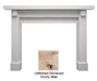 Fireside Finishings Battlefield Flush Mantel, Unfinished Distressed Knotty Alder