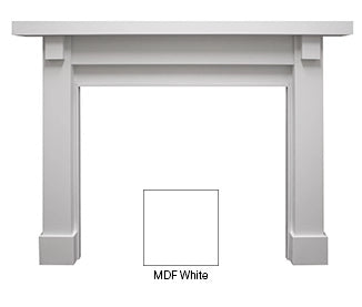 Fireside Finishings Battlefield Flush Mantel, Primed MDF
