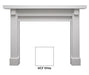 Fireside Finishings Battlefield Flush Mantel, Primed MDF