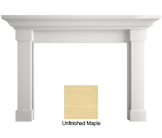 Fireside Finishings Kenwood Flush Mantel - Maple Unfinished