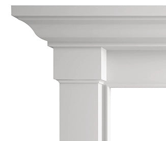 Fireside Finishings Kenwood mantel shoulder sample - Primed MDF