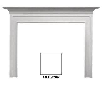 Fireside Finishings Richland Flush Mantel, Primed MDF