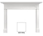 Fireside Finishings Roxborough Flush Mantel, Primed MDF
