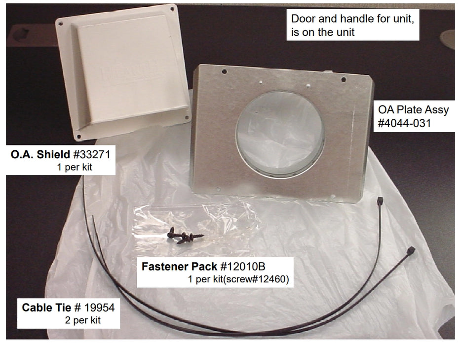 HHT AK24 Outside Air Kit Contents