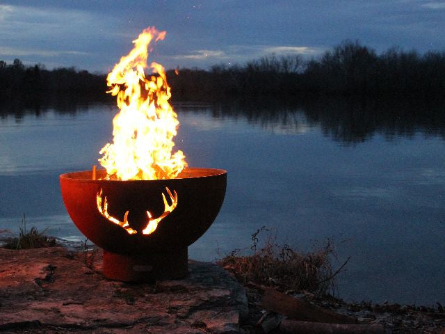 Fire Pit Art Antlers outdoor fire pit