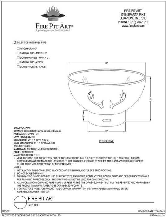 Antlers Fire Pit