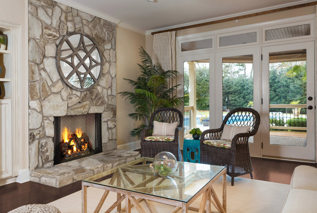 Majestic Ashland Wood-Burning Fireplace in Modern Living Room