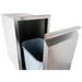 Buck Grill 13-Inch Narrow Roll Out Trash Bin Open