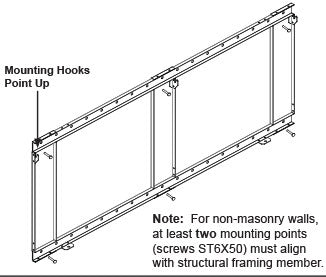 SimpliFire Wall Mounting Kit for Allusion 48" Electric Fireplace