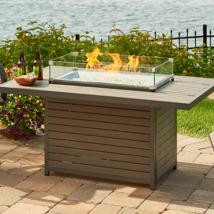 The Outdoor Greatroom Company Brooks Rectangular Fire Table