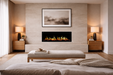 Modern Flames Orion V2 Slim Virtual Electric Fireplace in Bedroom
