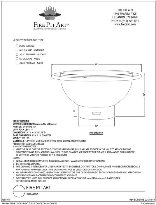 Bella Luna Fire Pit