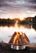 Fire Pit Art Bella Vita 58" stainless steel outdoor fire pit