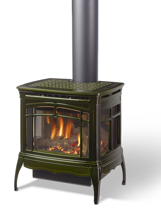 Hearthstone Stoves Bristol Gas Stove with Basil Finish