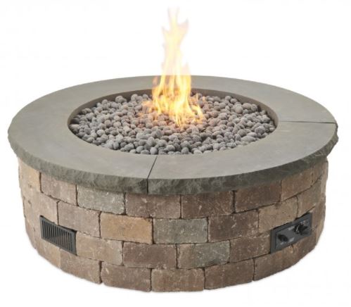 The Outdoor Greatroom Company Concrete Top for Bronson Block Round Gas Fire Pit