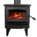 Buck Stove Model 21 Wood Stove - Black with Straight Legs