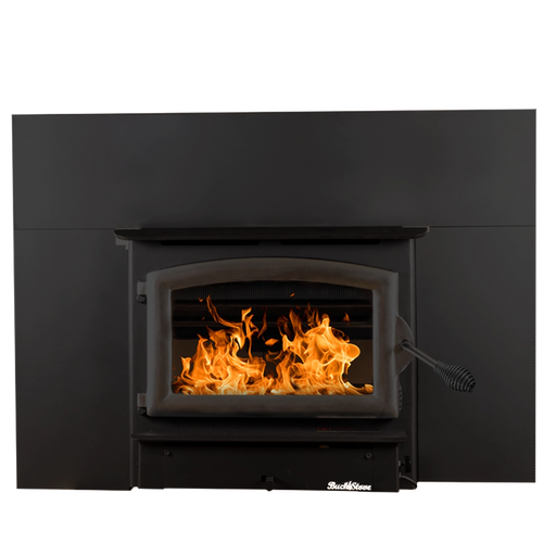 Buck Stove Model 21 Non-Catalytic Wood-Burning Fireplace Insert with Black Door Trim