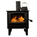 Buck Stove Model 74 Non-Catalytic Wood Stove with Blower - Black Door Trim