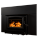 Buck Stove Model 74 Non-Catalytic Wood-Burning Fireplace Insert with Black Door Trim - Side View