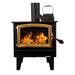 Buck Stove Model 74 Non-Catalytic Wood Stove with Blower - Gold Door Trim