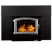 Buck Stove Model 74 Non-Catalytic Wood-Burning Fireplace Insert with Pewter Door Trim - Front View