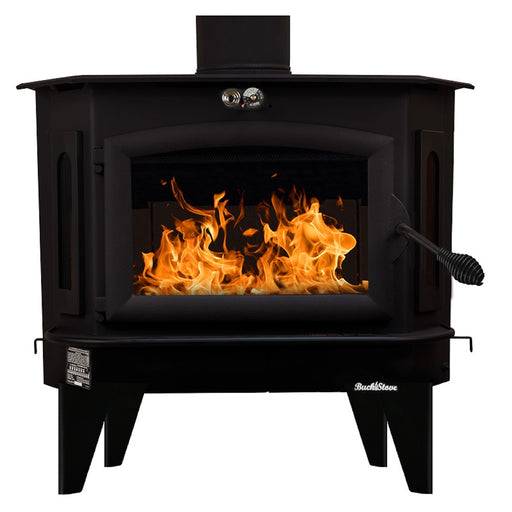 Buck Stove Model 91 Catalytic Extra-Large Wood Stove - Black with Straight Legs