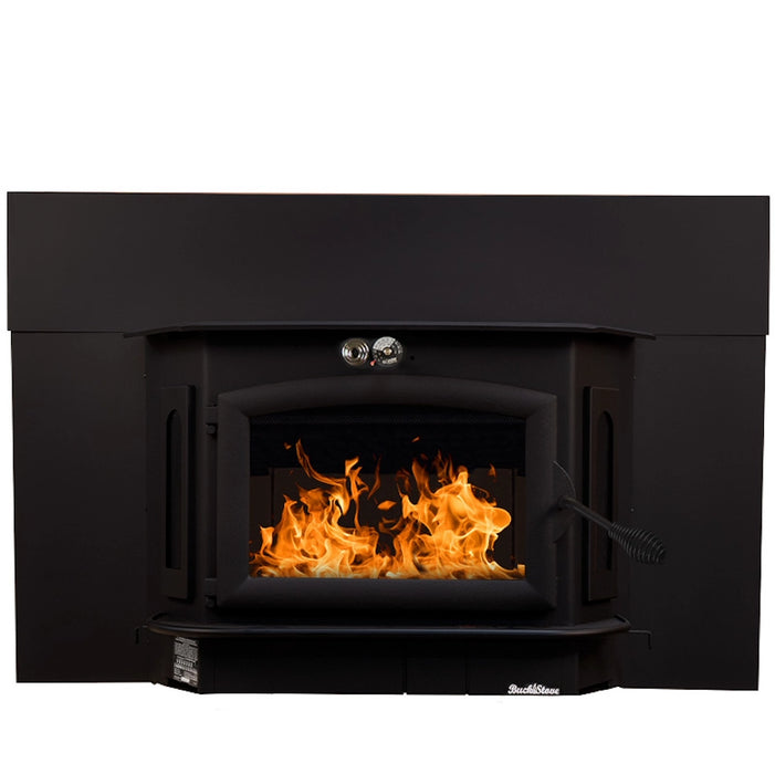 Buck Stove Model 91 Fireplace Insert with Black Trim - Front View