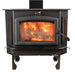 Buck Stove Model 91 Catalytic Extra-Large Wood Stove - Black Queen Anne Legs