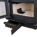 Buck Stove Model 91 Fireplace Insert with Black Trim - Ash Tray and Interior View