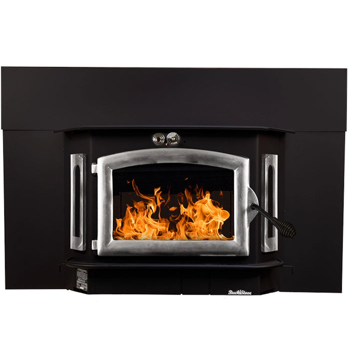 Buck Stove Model 91 Fireplace Insert with Pewter Trim - Front View