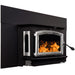 Buck Stove Model 91 Fireplace Insert with Pewter Trim - Side View