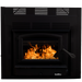 Buck Stove Model 74 Zero-Clearance Non-Catalytic Wood-Burning Fireplace Insert with Black Door Trim - Front View