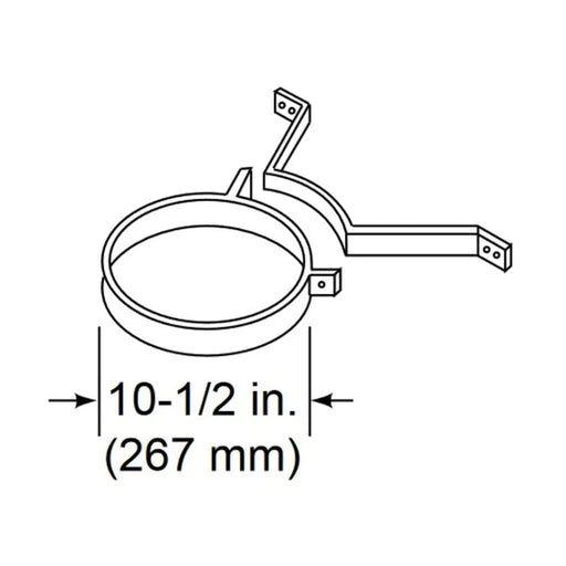 HHT SL300 Series Chimney Bracket Dimensions