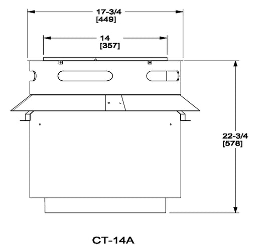 HHT Chimney Adapter for Use with DTS & DTO Caps on 14" DuraChimney