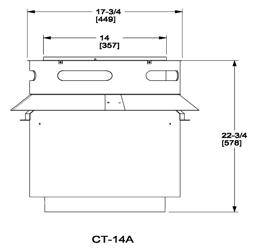 HHT Chimney Adapter for Use with DTS & DTO Caps on 14" DuraChimney