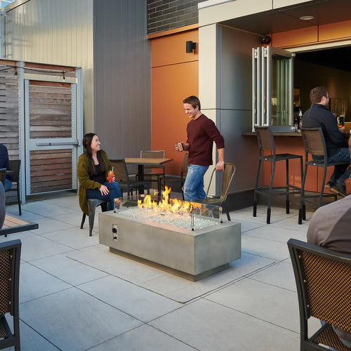 The Outdoor Greatroom Company Cove Linear Gas Fire Table