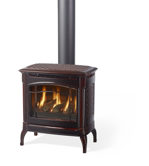 Hearthstone Stoves Champlain Gas Stove  with Brown Enamel Finish